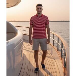 Classic Polo by Ralph Lauren Shirt 100% Cotton Men’s Large Salmon color